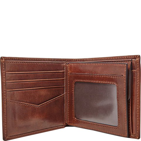 Fossil Men's Ryan Leather RFID-Blocking Bifold with Coin Pocket Wallet, Black, (Model: ML3736001) Fossil