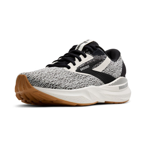 Brooks Women’s Adrenaline GTS 24 Supportive Running Shoe - Coconut/Black/Biscuit - 9 Medium
