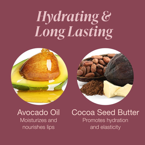 Mineral Fusion Long-Lasting Lipstick, Vivid & Smudge-Free Lip Color with Avocado Oil, Cocoa Seed Butter, Free of FD&C Dyes, Paraben and Gluten, Negroni