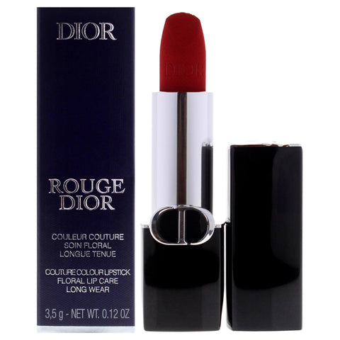 Christian Dior Rouge Dior Couture Velvet Lipstick - 999 Velvet for Women - 0.12 oz Lipstick (Refillable) Dior