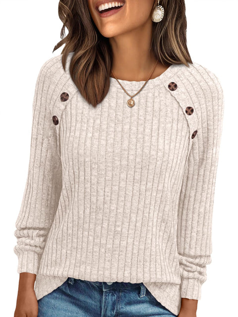 AUTOMET Womens Long Sleeve Tshirts Business Casual Tunic Work Tops Fashion Cute Sweaters Fall Outfits 2025 Dressy Blouse Apricot L