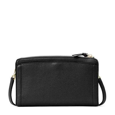 kate spade new york Knott Pebbled Leather Small Crossbody, Black kate spade new york