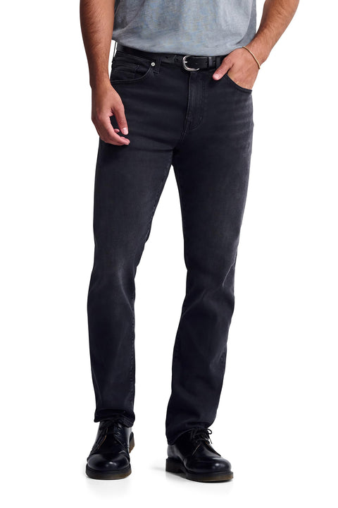 General Denim Works Bridge Men's Regular Rise Straight Leg Jeans, Smoke Denim, 33x32