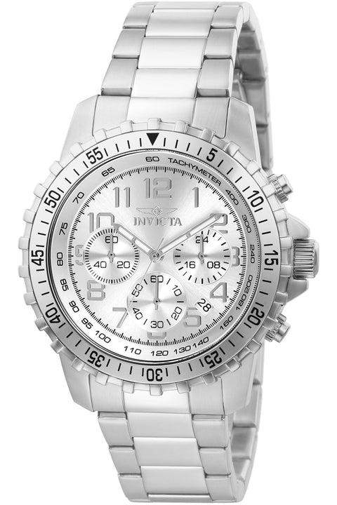 Invicta Men's Specialty Quartz Watch with Stainless Steel Band, Silver (Model: 6620) Invicta