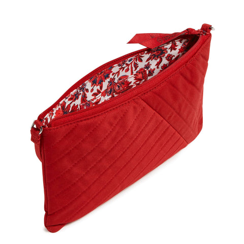 Vera Bradley Women's Cotton Convertible Wristlet With RFID Protection, Cardinal Red, One Size Vera Bradley