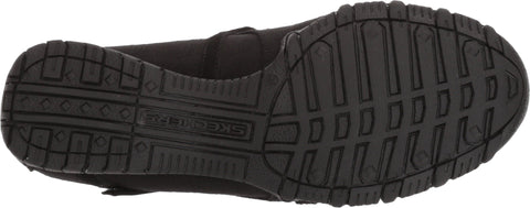 Skechers Women's Bikers MC - Get Up Mary Jane Flat, Black, 8 M US