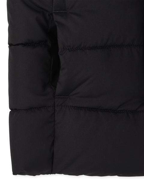 The Children's Place Boys' Medium Weight Puffer Jacket, Wind, Water-Resistant, Black, Large (10/12)