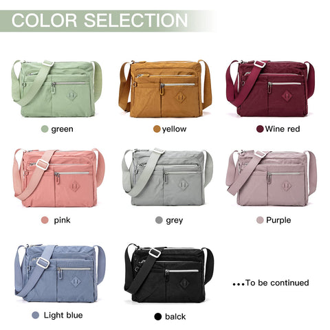 ETidy Crossbody Bag For Women Waterproof Lightweight Casual Shoulder Handbag Purse (Green) ETidy