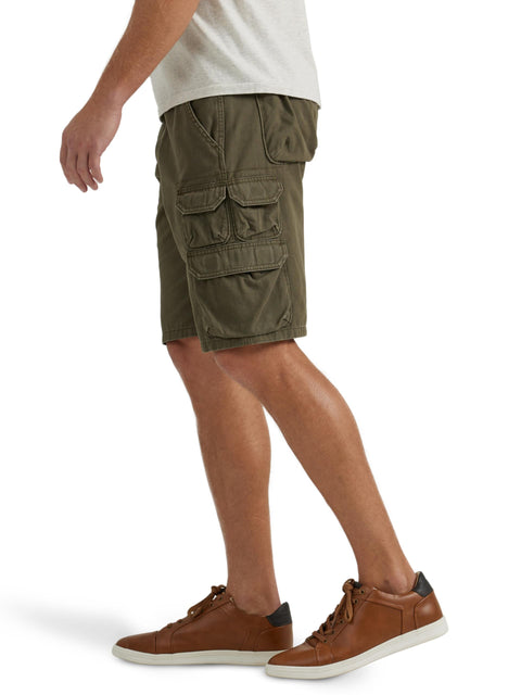 Wrangler Authentics Men's Premium Twill Cargo Short (Bennard), Grapeleaf, 36 Wrangler Authentics