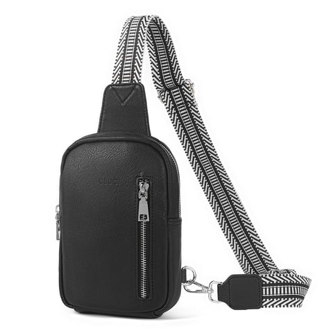 CLUCI Small Sling Bag for Women 2024 Vegan Leather Crossbody Chest Bags Trendy, Women's Fanny Pack CLUCI