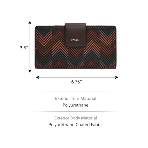 Fossil Logan Tab Clutch, Harlow Multi Print Fossil