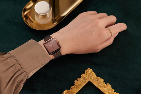 SURVAN WatchDesigner Square Watches for Women Fashion Wrist Watch Ladies Watches Quartz Watch Brown Strap Watches for Women SURVAN WatchDesigner