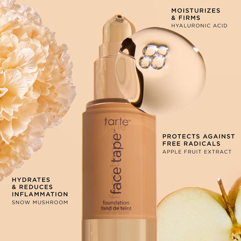 Tarte Face Tape Foundation – Coverage Matte Finish Foundation with Snow Mushroom & Hyaluronic Acid for Hydration, Waterproof, Vegan & Cruelty-Free