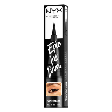 NYX PROFESSIONAL MAKEUP Epic Ink Liner, Waterproof Liquid Eyeliner - Black, Vegan Formula NYX PROFESSIONAL MAKEUP