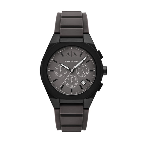 Armani Exchange A|X Men's Sync Chronograph Gray Leather Watch (Model: AX4191)