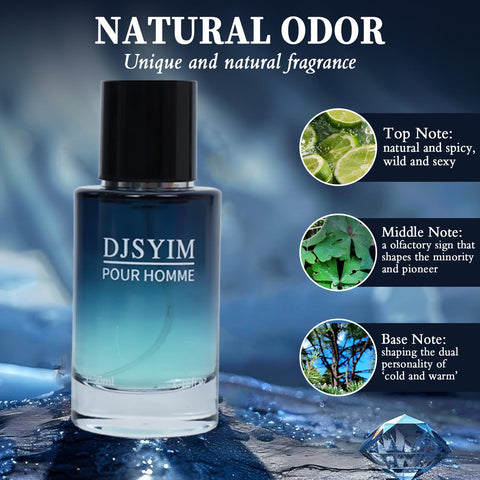 DJSYIM cologne perfumes for men Cologne for Men, Personal FragranceApple fragrance, men's perfume long-term spray, 1.7ounce portable design