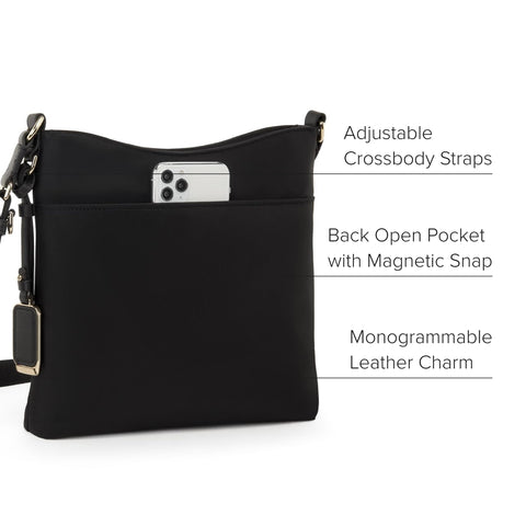 TUMI - Voyageur Tyler Crossbody - Women's Crossbody Bag for Everyday Use - Bags for Travel - Black/Gold TUMI
