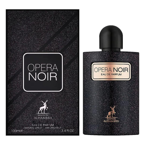 ALHAMBRA OPERA NOIR EAU DE PARFUM, 100ml | LUXURY LONG LASTING FRAGRANCE | PREMIUM IMPORTED FRAGRANCE SCENT FOR MEN AND WOMEN | PERFUME GIFT SET | ALL OCCASION (Pack of 1) Generic