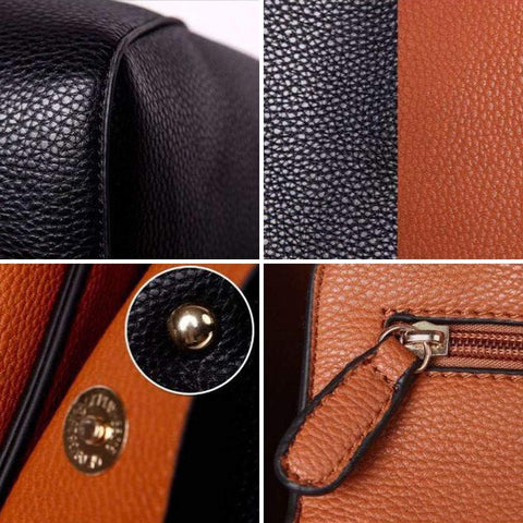 Pahajim Tote Handbags for Women Large Capacity Work PU Leather Bucket Purse Designer Satchel Hobo Shoulder Bags (brown) Pahajim