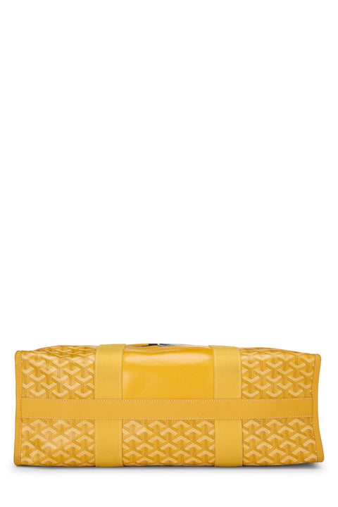 Goyard, Pre-Loved Yellow Goyardine Villette Tote MM, Yellow Goyard