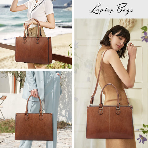 LOVEVOOK Laptop Bag for Women, 15.6 inch Laptop Tote Bag Work Bags for Women Computer Bag Office Briefcase Handbag LOVEVOOK