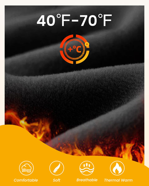 Opuntia 2 Pack Fleece Lined Leggings for Women - Thermal Winter Warm Tights Tummy Control High Waisted Workout Yoga Pants