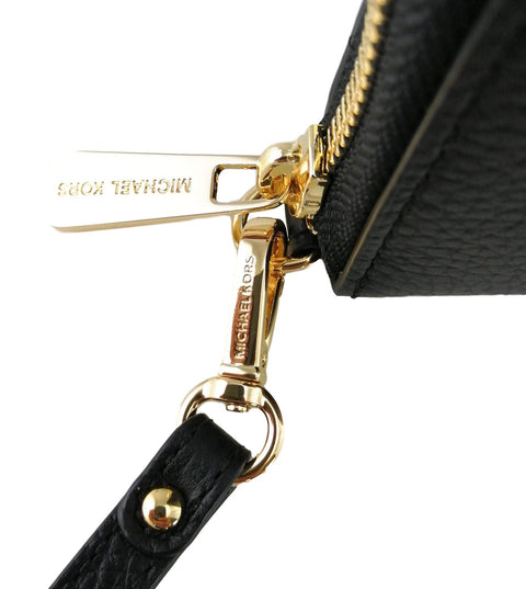 Michael Kors Women's Continental, Black/Gold, Large Sized Purse Wallet Michael Kors