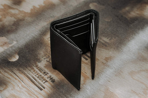 House of Jack Co. Eastwood Mens TRIFOLD Wallet | RFID Blocking Mens Leather Wallet | Double Bill Compartment | Nappa Full Grain Leather House of Jack Co.