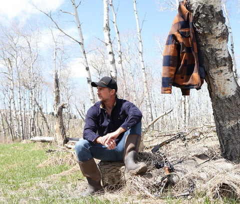 Legendary Whitetails Men's Standard Flannel Shirt Long Sleeve Button Down 100% Cotton, Navy Heather, X-Large