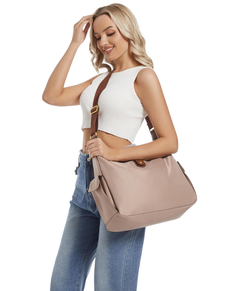 Mouteenoo Crossbody Purse for Women, Shoulder Tote Handbag Messenger Bag with Adjustable Shoulder Strap (Dusty Rose) Mouteenoo