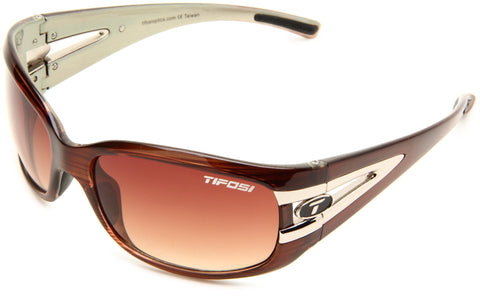 Tifosi Women's Lust Oval Sunglasses (Sagewood, Brown Gradient) Tifosi