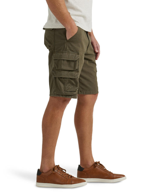 Wrangler Authentics Men's Premium Twill Cargo Short (Bennard), Grapeleaf, 36 Wrangler Authentics