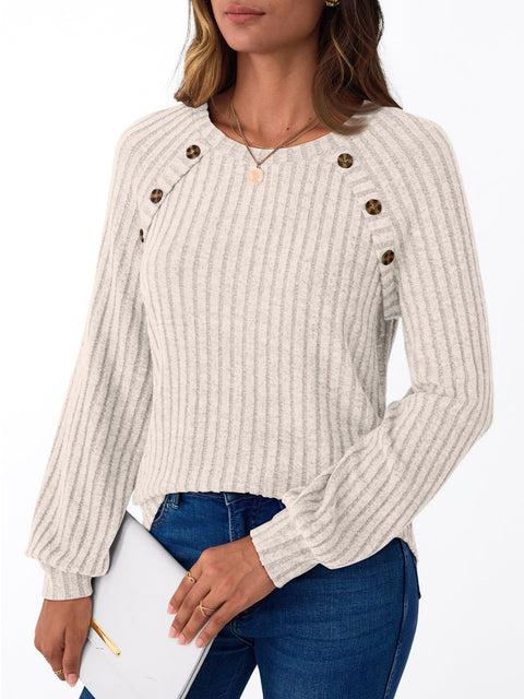 AUTOMET Womens Long Sleeve Tshirts Business Casual Tunic Work Tops Fashion Cute Sweaters Fall Outfits 2025 Dressy Blouse Apricot L