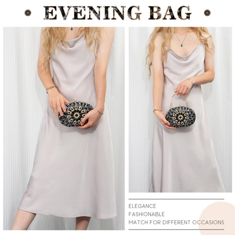 LUI SUI Women Rhinestone Evening Clutch Purse Bag Bling Glitter Sparkly Diamond Tote Bag Crystal Wedding Party Bag LUI SUI