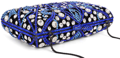 MOSSMON Luxury Crystal Clutch Women Rhinestone Evening Bag for Party and Wedding MOSSMON