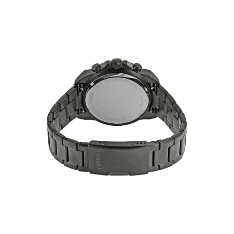 Fossil Men's Bronson Quartz Stainless Steel Chronograph Watch, Color: Smoke (Model: FS5852) Fossil