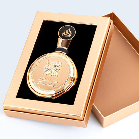 Lattafa Fakhar Gold Extrait Eau de Perfume Spray, 3.4 Ounce and Khamrah Eau de Parfum Spray, 3.4 Ounce Fragrance Bundle for Women and Men Lattafa