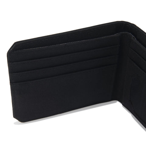 Carhartt Men's Bifold and Passcase, Durable Billfold Wallets, Available in Leather and Canvas Styles, Nylon Duck (Black), One Size Carhartt