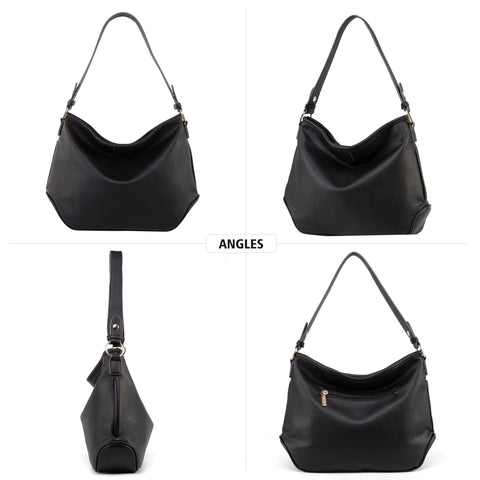 Montana West Hobo Bags for Women Purses and Handbags Top Handle Shoulder Bags with Adjustable Guitar Strap MWC-085BBK Montana West