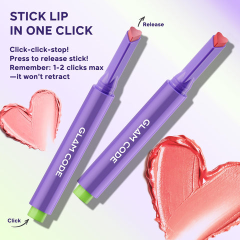 Glam Code Tinted Lip Balm Trio, Moisturizing Lipstick with Shea Butter, Hydrating Lip Makeup Set for Women & Girls, Vegan Formula, Cream Finish, Cruelty-free (3-Count, 01)