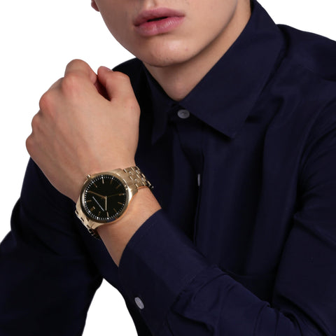 A｜X ARMANI EXCHANGE Men's Stainless Steel Watch, Color: Gold (Model: AX2145) A｜X ARMANI EXCHANGE