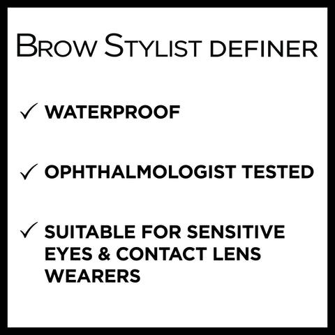 L'Oreal Paris Makeup Brow Stylist Definer Waterproof Eyebrow Pencil, Ultra-Fine Mechanical Pencil, Draws Tiny Brow Hairs and Fills in Sparse Areas and Gaps, Dark Brunette, 0.003 Ounce (Pack of 1) L'Oreal Paris