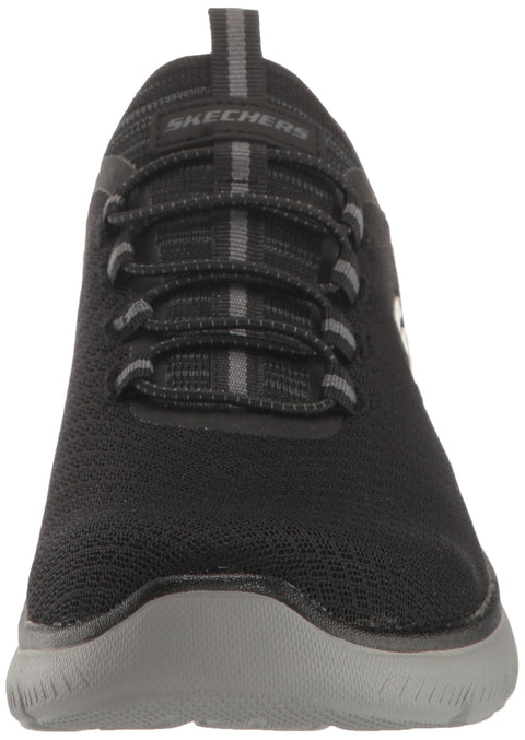 Skechers Men's Summits Hight Range Slip-in Sneaker Black/Charcoal