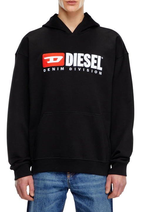 Diesel S-BOXT- Hoodie with embroidered patches