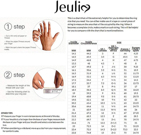 Jeulia 4.3 Carat Personalized Sterling Silver Butterfly Rings for Women Purple Amethyst Birthstone Bridal Rings Set Round Cut Wedding Engagement Promise Jeulia