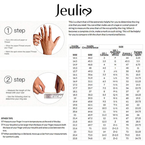 Jeulia 4.3 Carat Personalized Sterling Silver Butterfly Rings for Women Purple Amethyst Birthstone Bridal Rings Set Round Cut Wedding Engagement Promise Jeulia