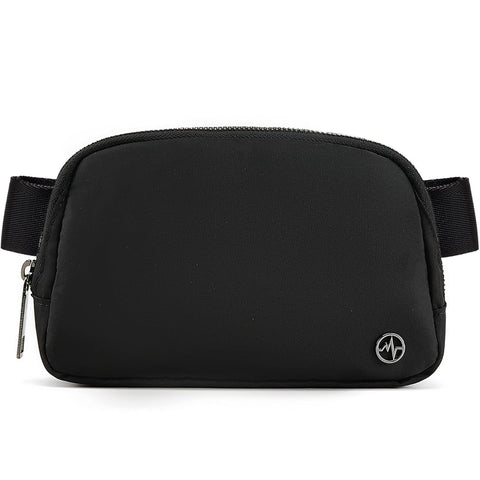 Pander Cross Body Fanny Pack for Women, Fashion Waist Packs, Crossbody Bags, Belt Bag with Adjustable Strap (Black)