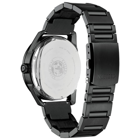 Citizen Men's Eco-Drive Weekender Watch in Black IP Stainless Steel, Black Dial (Model: BU4025-59E) Citizen