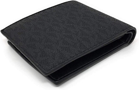 Michael Kors Men's Cooper Billfold with Passcase Wallet (Black) Michael Kors