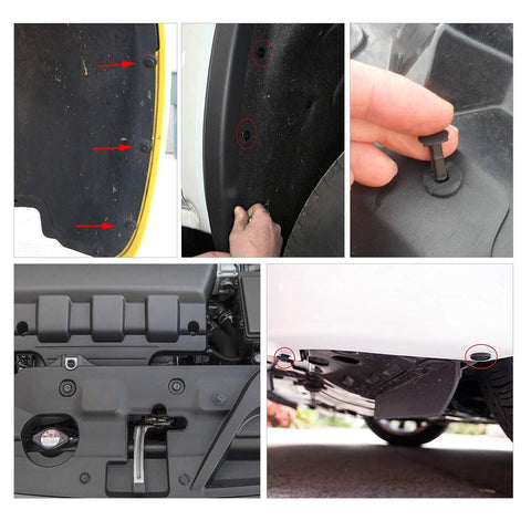 GOOACC - GRC-33 240PCS Bumper Retainer Clips Car Plastic Rivets Fasteners Push Retainer Kit Most Popular Sizes Auto Push Pin Rivets Set -Door Trim Panel Fender Clips for GM Ford Toyota Honda Chrysler GOOACC